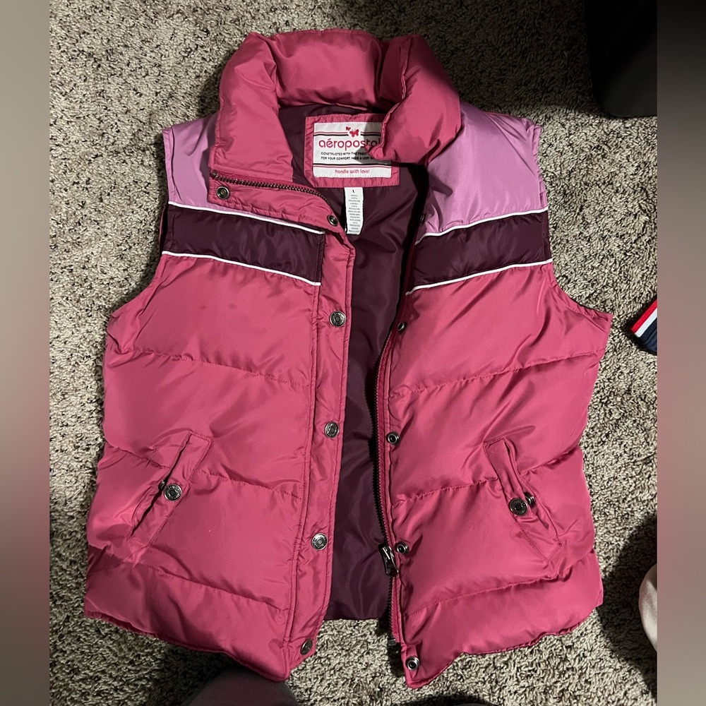 aeropostale pink vest